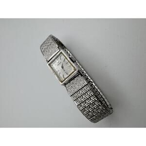 Vintage Seiko Women’s Mechanical Watch 1960s 15mm Silver Rectangular Japan